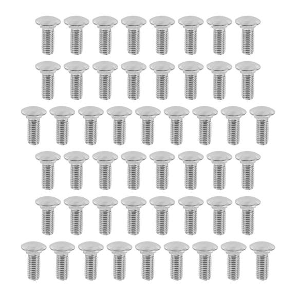 OUNONA  50 Pcs Stainless Steel Bolt No Rust Stains Bolts Clamp Screw