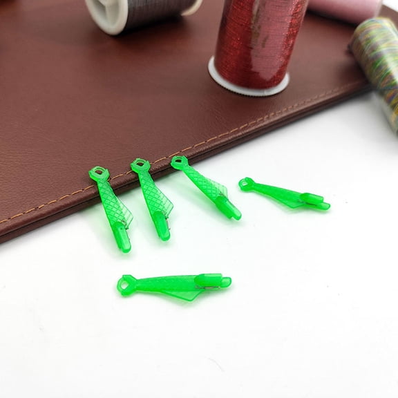 NUOLUX Needle Threaders Hand Sewing Small Plastic for Sewers Home Sewing 50Pcs 1.3X0.4In