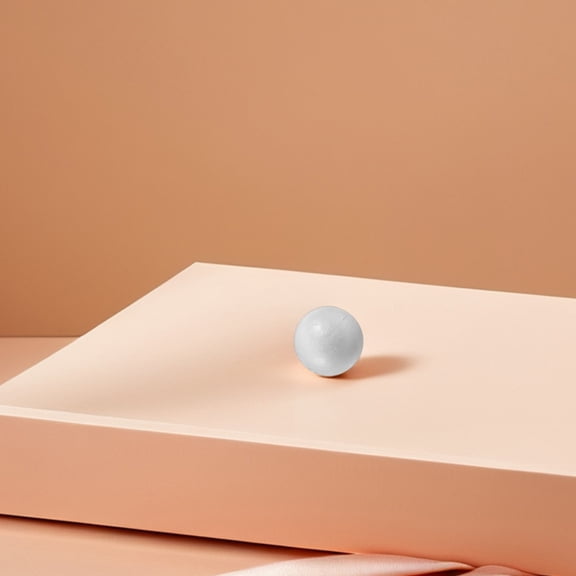 OUNONA  50 Pcs Unfinished Foam Blank Balls Polystyrene Shapes White