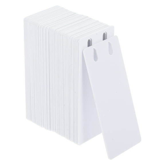 FOLOYORI 50Pcs White PVC Cable Tags Waterproof Blank Write-on Wire Marker Labels