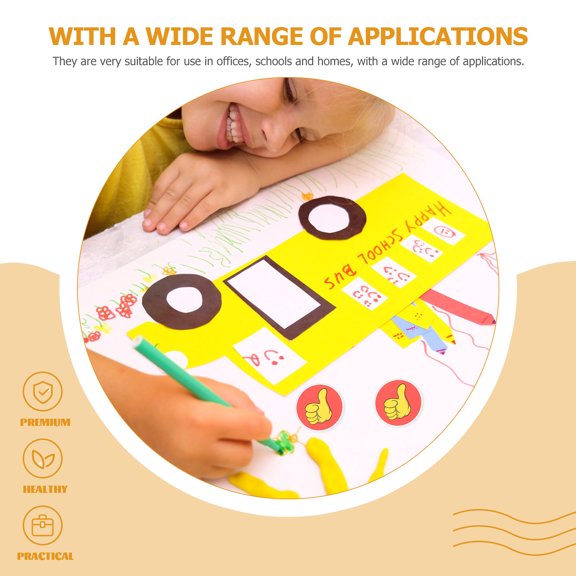 OUNONA 50 Sheets Kid Thumbs-up Stickers Self-adhesive Kids Decals Small Classroom Child Red