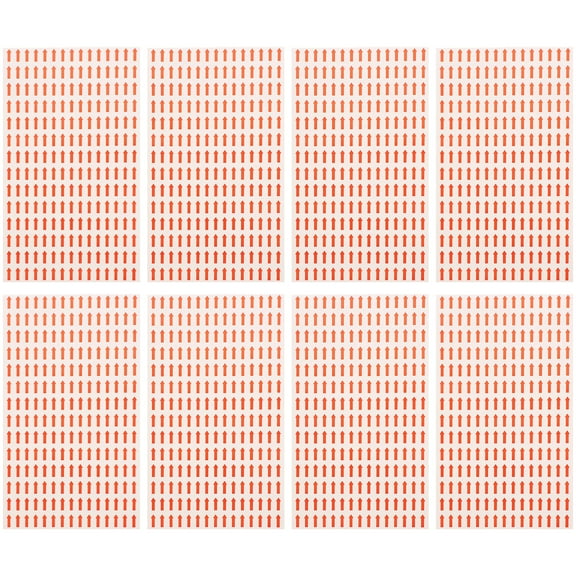 OUNONA 50 Sheets Sticky Labels Arrow Stickers 25.00X15.50X0.10CM White