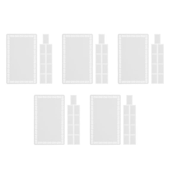 OUNONA 50 pcs  Sublimation Blank Aluminum Business Cards Sublimation Aluminum Business Cards For Printing Designs