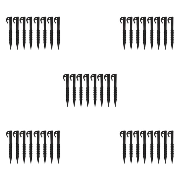 OUNONA 50 pcs Tent Pegs Camping Tent Spikes Ground Hooks Outdoor Tent Stakes Tarp Tent Fixing Pegs Multi-use Ground Nail Plastic Tent Pegs Outdoor Stakes Camping Sand Stake Travel Tent Stake