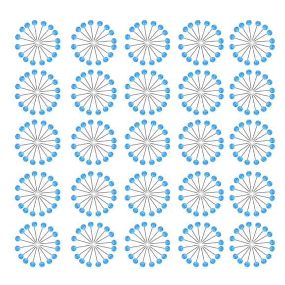 OUNONA 500Pcs Blue Push Pins for Cork Board Round Plastic Tacks for Office Use