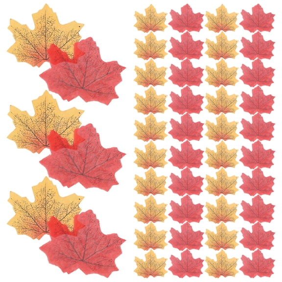 OUNONA 500 Pieces Faux Autumn Leaves for Fall Wedding Table Decor, Thanksgiving & Harvest Festival Decorations