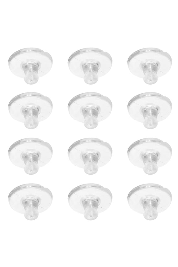 HOMEMAXS 500Pcs Silicone Earring Backs for Pierced Ears Safely Locking Studs Replacement