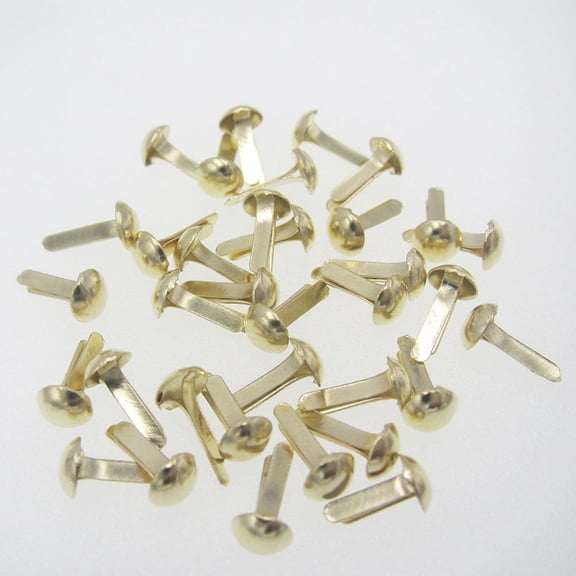 OUNONA 500Pcs Metal Paper Fasteners Brads Assorted Colors Waterproof Rust Resistant for Crafts