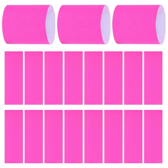 OUNONA 500Pcs Self Adhesive Rosy Paper Napkin Bands Disposable Utensil Wraps for Party and Wedding
