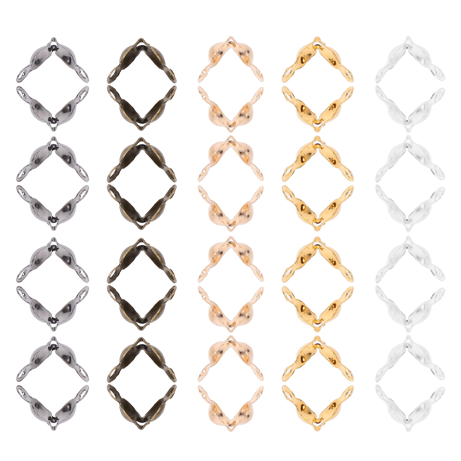 OUNONA 500pcs Jewelry Beads Caps Spacer Beads Caps DIY Jewelry Beads Caps Crafts Beads Caps