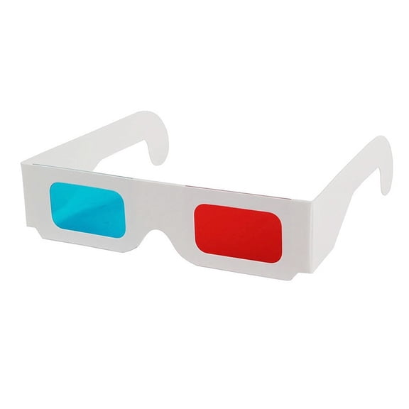 OUNONA 50Pcs 3D Game Glasses Paper Frame Reusable Lightweight for 3D Video Viewing