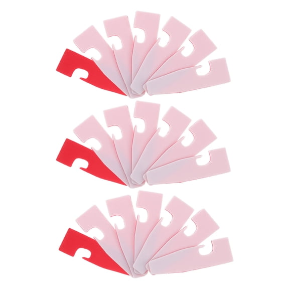 OUNONA Overlock Presser Foot Pads Multi-Color Plastic for Replacement 50Pcs