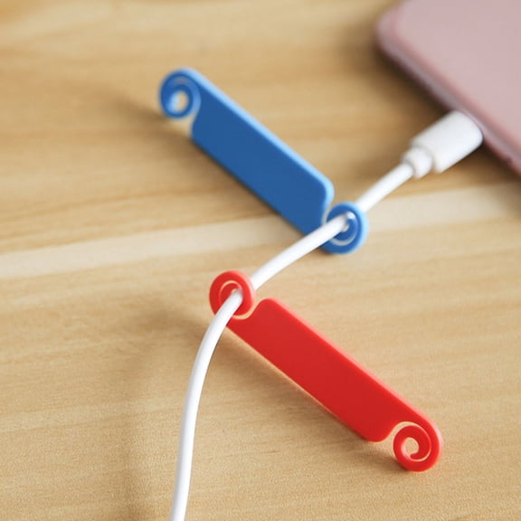 OUNONA 50Pcs Assorted Color Cable Tags for Cord Marking and Cable Management with Reusable Tpr Material