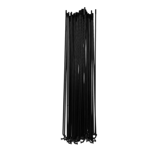 NUOLUX 50Pcs Sturdy Black Steel Bike Wheel Spokes Replacement for Mountain Road and Folding Bikes