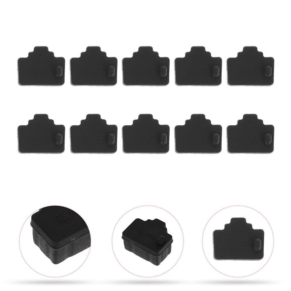 Tineasur 50Pcs Ethernet Hub Port Cap Plug Made of Silicone for Home Pc Router Network Protection