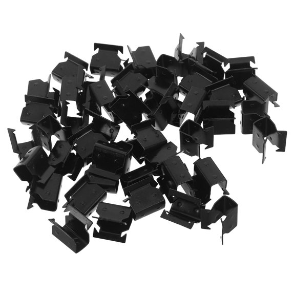 OUNONA 50Pcs Black Windshield Lower Edge Moulding Fasteners Rainwater Collection Drain Clips