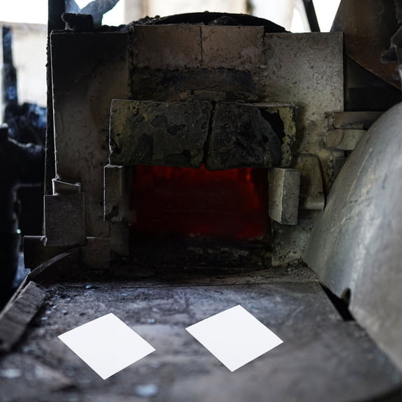 OUNONA 50Pcs Ceramic Fiber Gasket Paper for Microwave Kiln High Temperature Insulation and Fireproof DIY Use