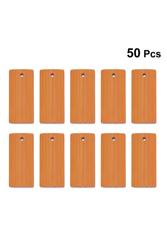 50Pcs Chocolate Cutout Keychain Pendant Set for Crafts, Accessories, and Projects