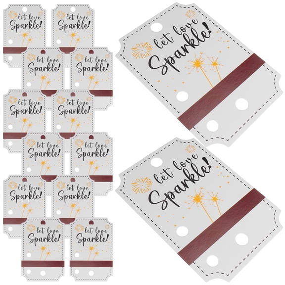 OUNONA 50Pcs Elegant White Wedding Blank Cards and Paper Tags for Favor Labeling and Decor