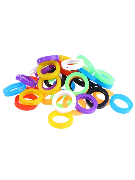 50Pcs Silicone Key Caps Protective Covers in Assorted Colors for Key Identification