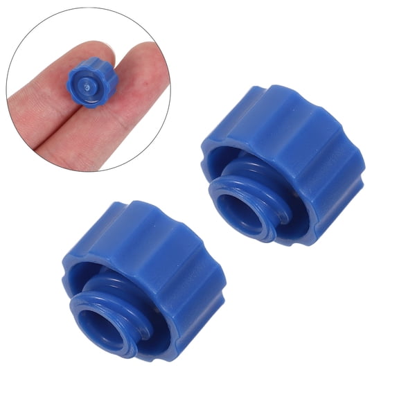 OUNONA 50Pcs Anti Clog Syringe Luer Lock Caps for Glue and Paint Dispensing Applications