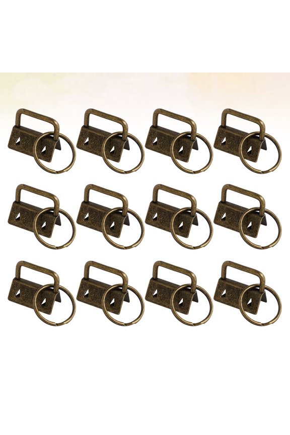 50Pcs Strong Metal Key Chain Clips for Wristlets and Fabric Straps Chocolate Finish