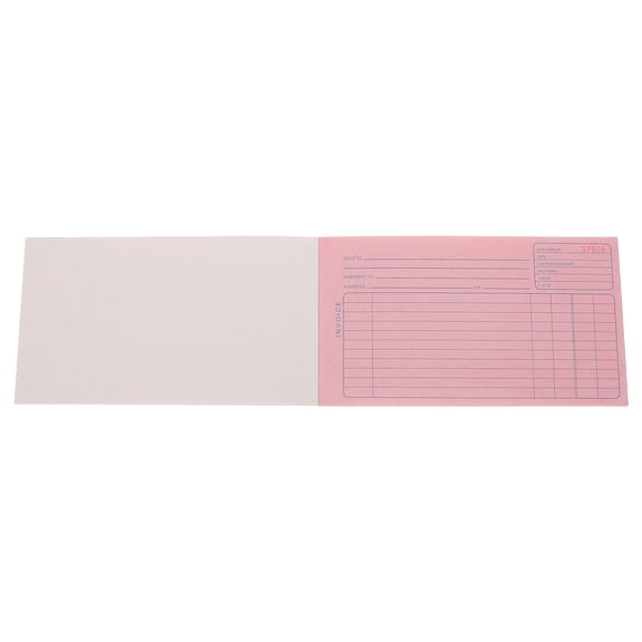OUNONA 50 Sheets Multi-Color Invoice Book for Small Business with Pre-Printed Order Forms