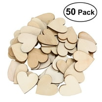 Tineasur Heart Log Discs by  for Scrapbooking and Art Projects 50Pcs