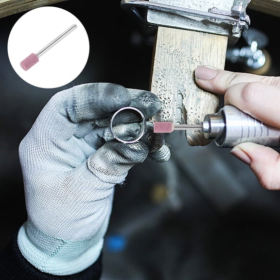 OUNONA 50pcs Grinding Stone Stone Carving Tool 6mm Stone Grinding Bit Abrasive Wheel