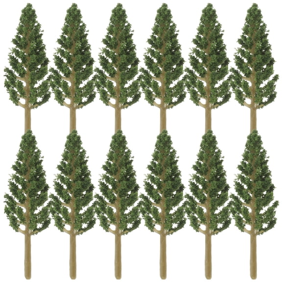NUOLUX Architecture Model Trees Miniature Model Trees Green Plastic 50pcs