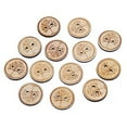 thumbnail image 1 of CATIEBYE Round Wood Buttons 2 Holes Brown for Scrapbooking and Decoration 50Pcs, 1 of 4