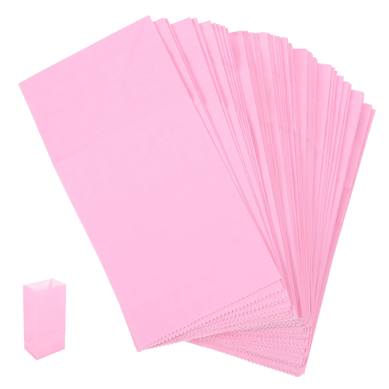 OUNONA 50pcs Small kraft paper Paper Bags Party Favors Reusable Lunch ...