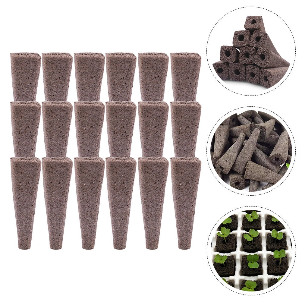 DRAFIDEEP Nursery Blocks Light Brown Plants Gardening 50Pcs 2.16x0.63x0 ...
