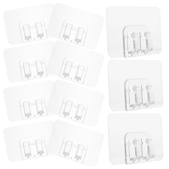 OUNONA 50pcs Strips Lights Clip Mini Light Hooks Damage Free Clips Hooks for Festival Decoration