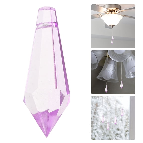 OUNONA 5PCS DIY Lamp Beads Window Prism Chandelier Glass Prisms Teardrop Hanging Pendants Chandelier Glass Prism Beads for Sun Catchers and Chandelier Decor