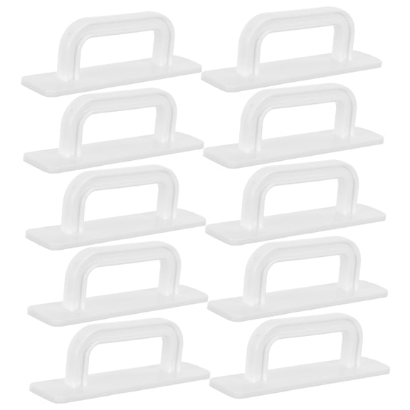 OUNONA 5Pairs Stick on Door Handles for Cabinet Drawers and Wardrobe Pulls