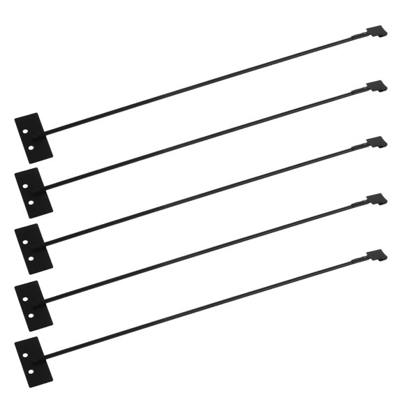 OUNONA 5Pcs Black Metal Clock Pendulum Mounting Rod Wall Clock Repair Hardware for Daily Use