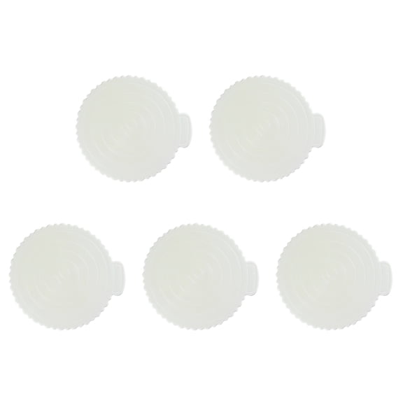 OUNONA 5Pcs Cake Serving Tray Reusable Round Cake Base Plate NonStick Cake Tray