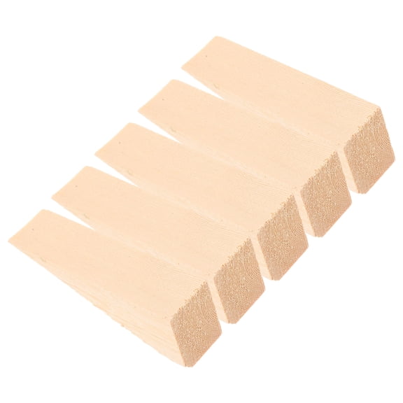 OUNONA 5-Pack Furniture Leveling Shims for Wood Table Legs, Home Stabilizers, Light Brown, Adjustable Floor Levelers