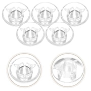 OUNONA 5Pcs Guitar Pedal Footswitch Topper Caps Transparent Plastic for Effectors