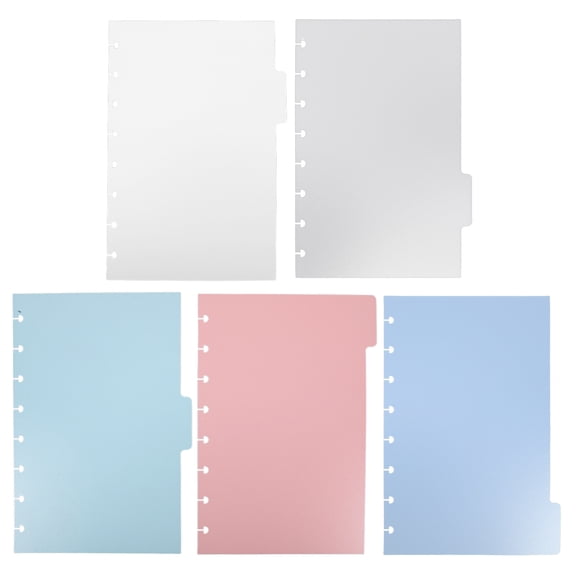 WEAVILUX Dividers Tabs Plastic Dividers PP Referencing Books 1Set 21.70X14.90X0.30cm