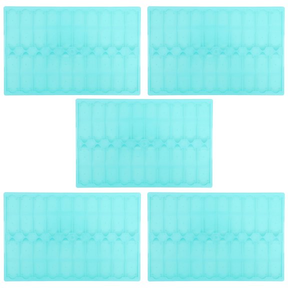 OUNONA 5-Pack Microscope Slide Storage Holder with Rail Track Stand for Organization