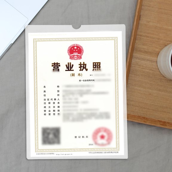 OUNONA 5Pcs PVC Document Protective Covers with Overlapping Design for Space Saving