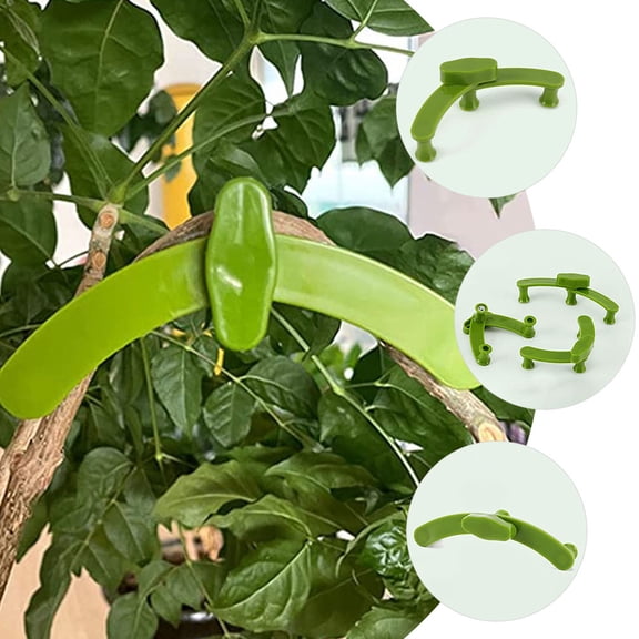 OUNONA 5-Pack Plastic Plant Bender Clips for Garden Branch Training, Shaping, Growth Control and Plant Support