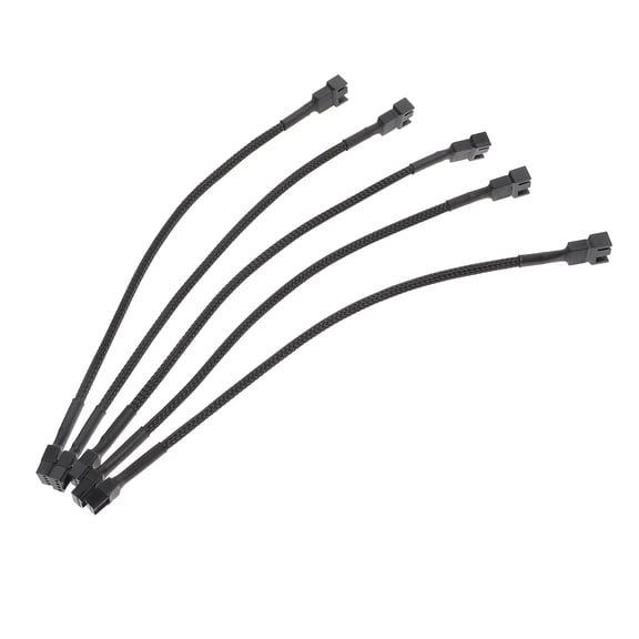 OUNONA 5Pcs Pwm Fan Power Extension Cable 4 Pin Female to Male for Computer Motherboard Cooling Fan