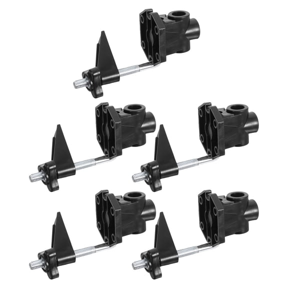 OUNONA 5Pcs Compact Metal Table Lamp Clamp Holder Black for Desk and Bedside Lighting