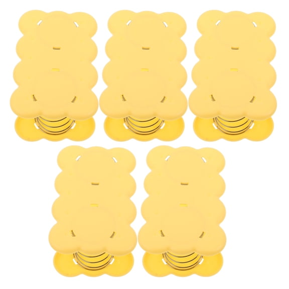OUNONA 5Pcs Tissue Box Spring Platform Yellow Elastic Tray for Smooth and Effortless Tissue Extraction