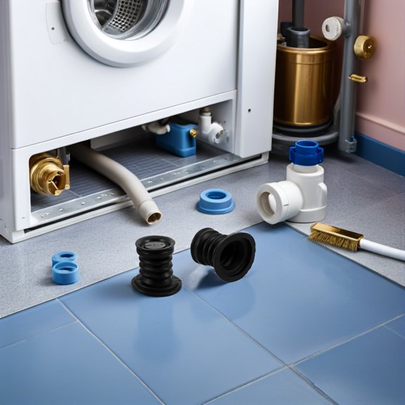 OUNONA 5Pcs Washing Machine Drain Valve Core Replacement Rubber Seal Kit Easy Install Washer Drain Plug