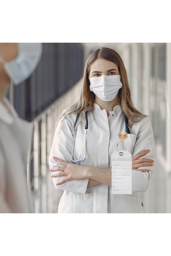 5Pcs Waterproof Tag Clear PVC Badge Holder for Outdoor Activities and Travel