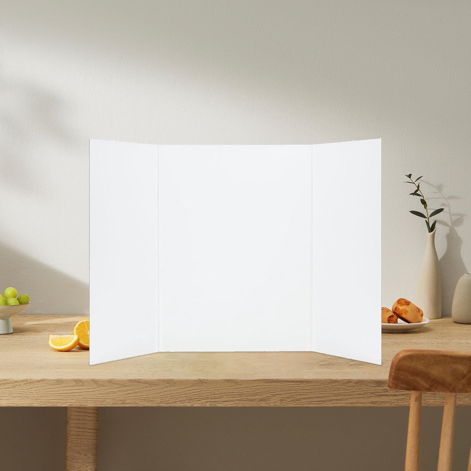 OUNONA 5Pcs White Corrugated Folding Poster Board for Science Project ...